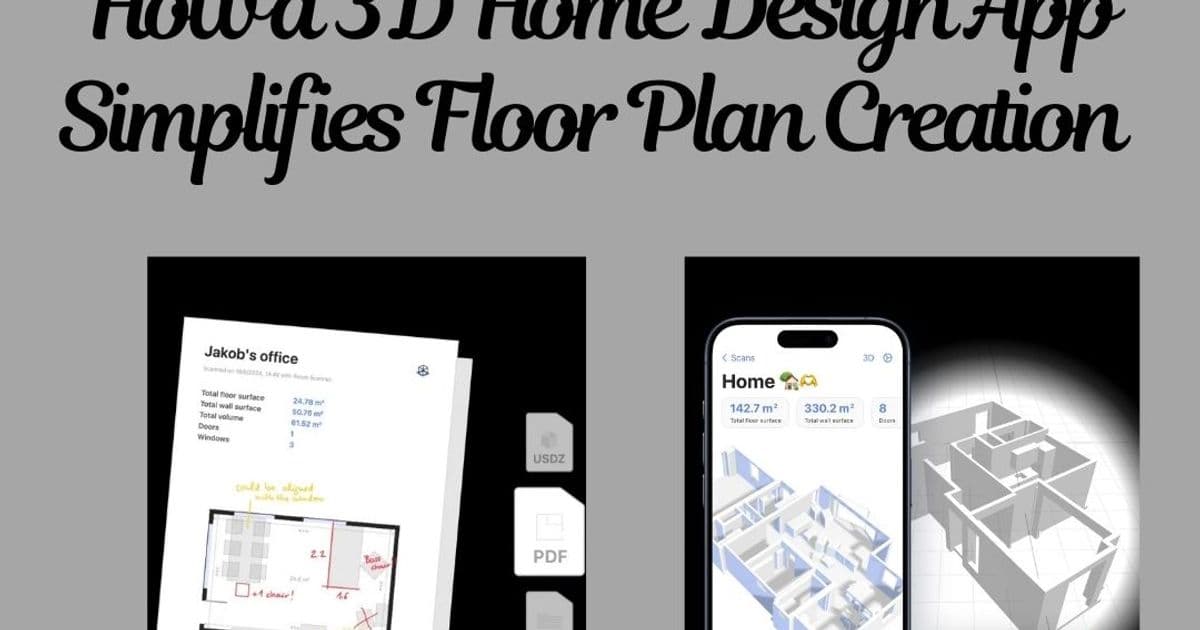 How a 3D Home Design App Simplifies Floor Plan Creation