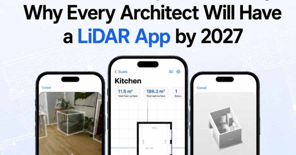 The Future of Space Planning: Why Every Architect Will Have a LiDAR App by 2027